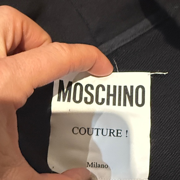 Moschino Black and White Graphic Hoodie dress - Picture 2 of 3